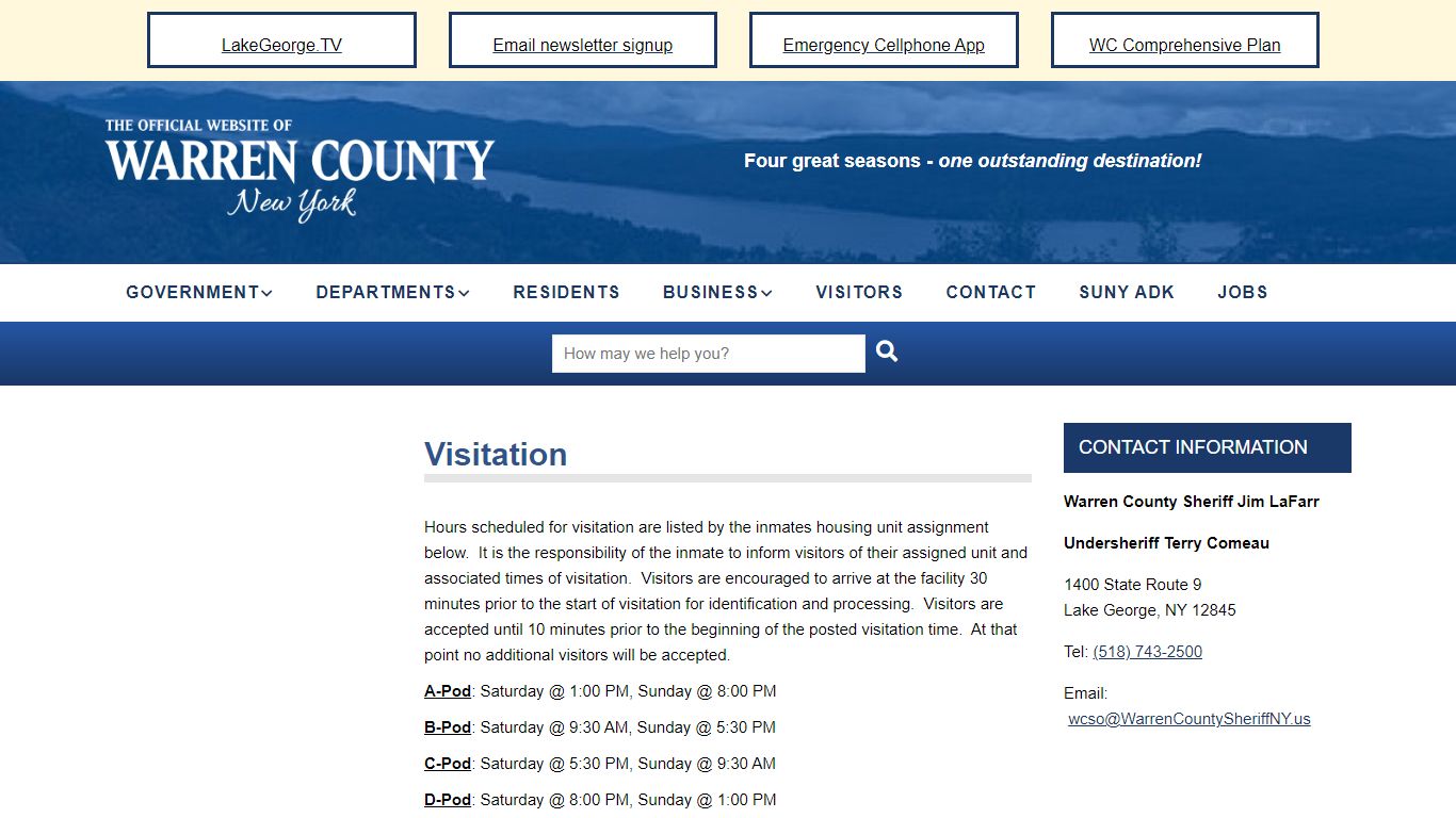 Visitation | Warren County